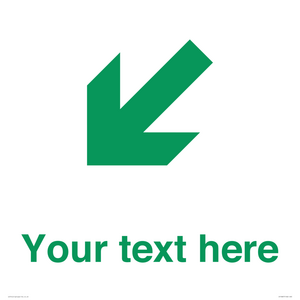 Custom Safe Condition inverse: Green Down left right arrow